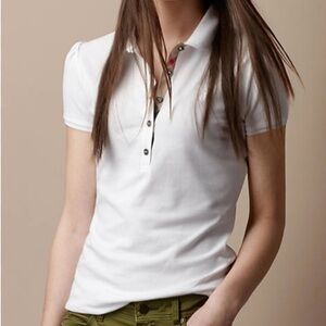 @SOLD@Burberry Brit off white polo